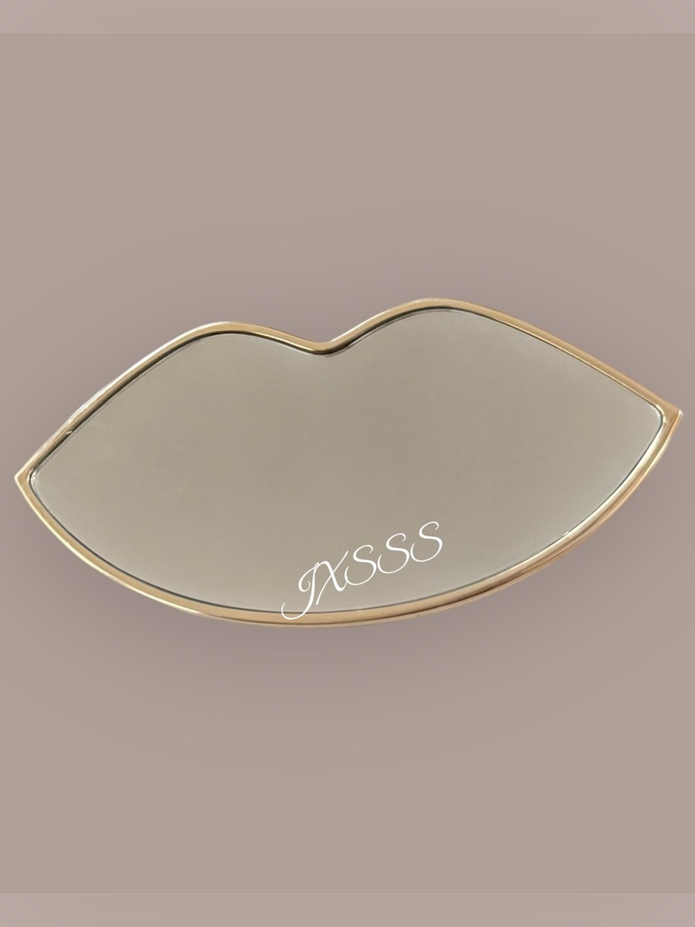 Light-Pink YSL (Yves Saint Laurent) Beauty Cosmetic Bag + Lip-Shaped Mirror SET - Picture 13 of 15